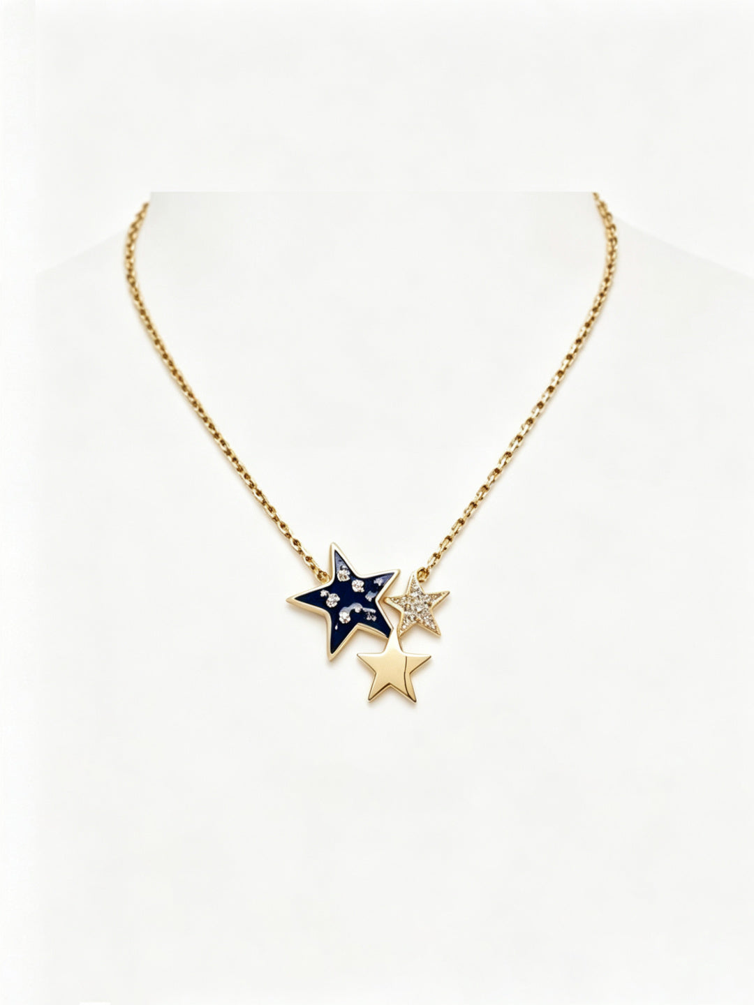 Star necklace.