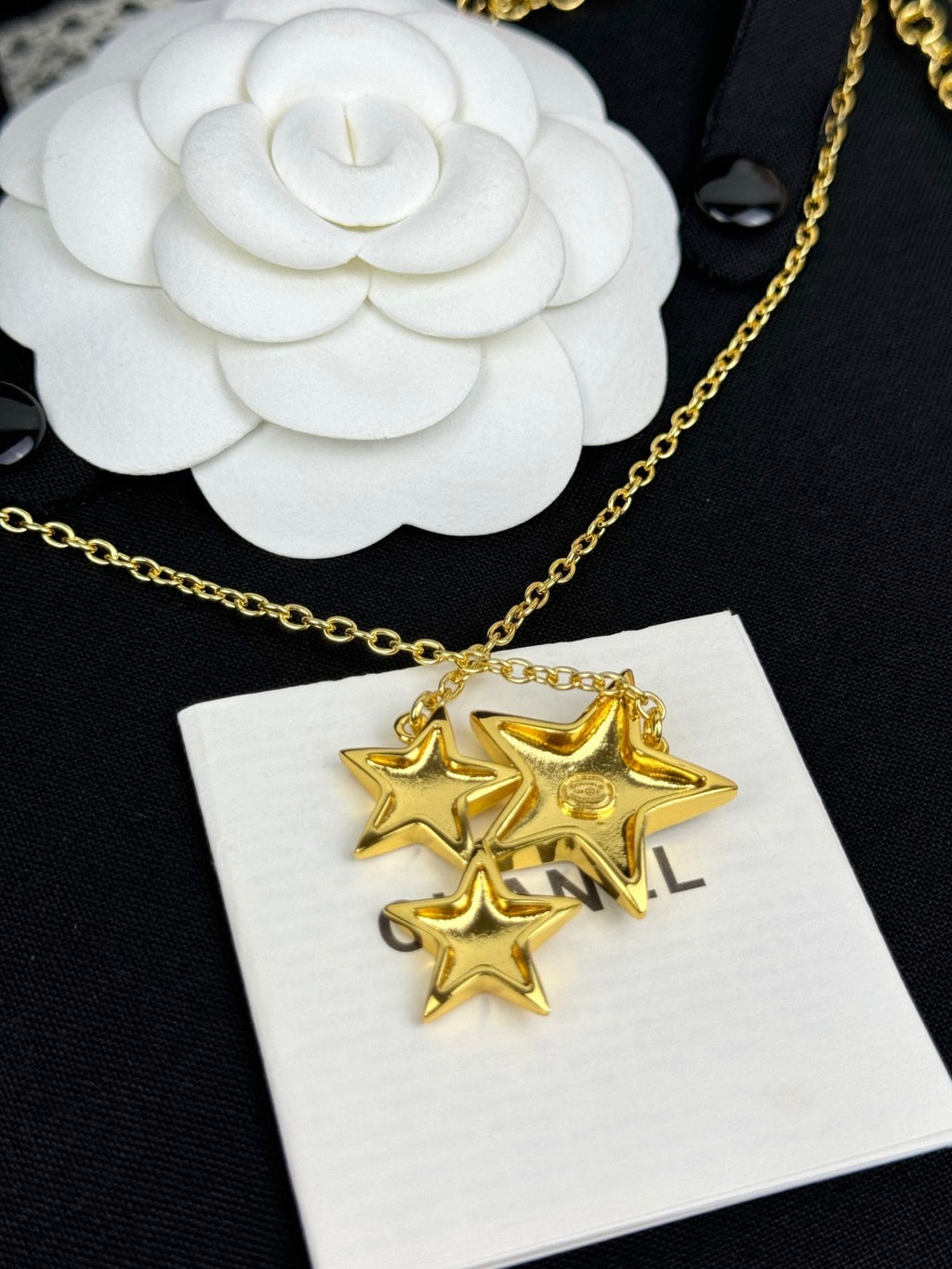 Star necklace.