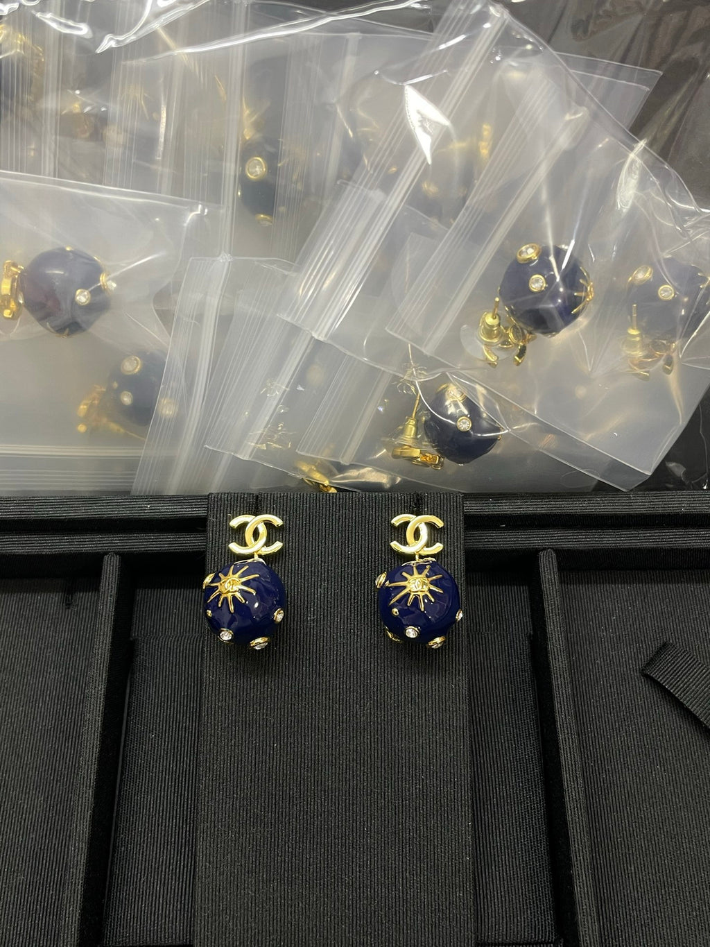 Cosmic earrings.