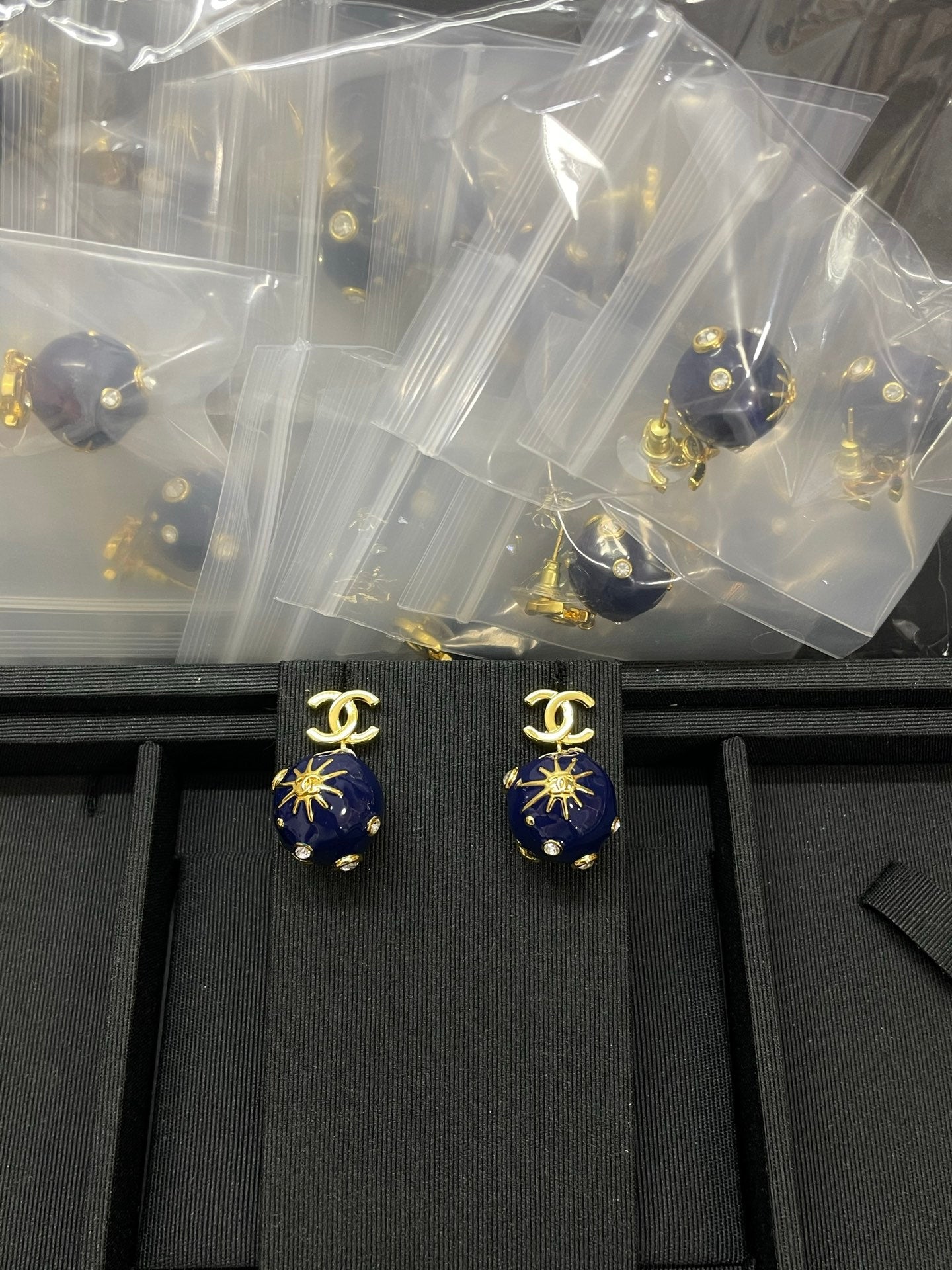 Cosmic earrings.