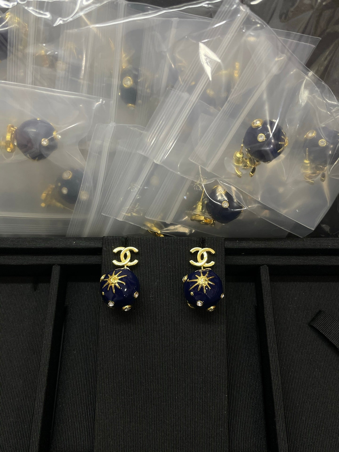 Cosmic earrings.