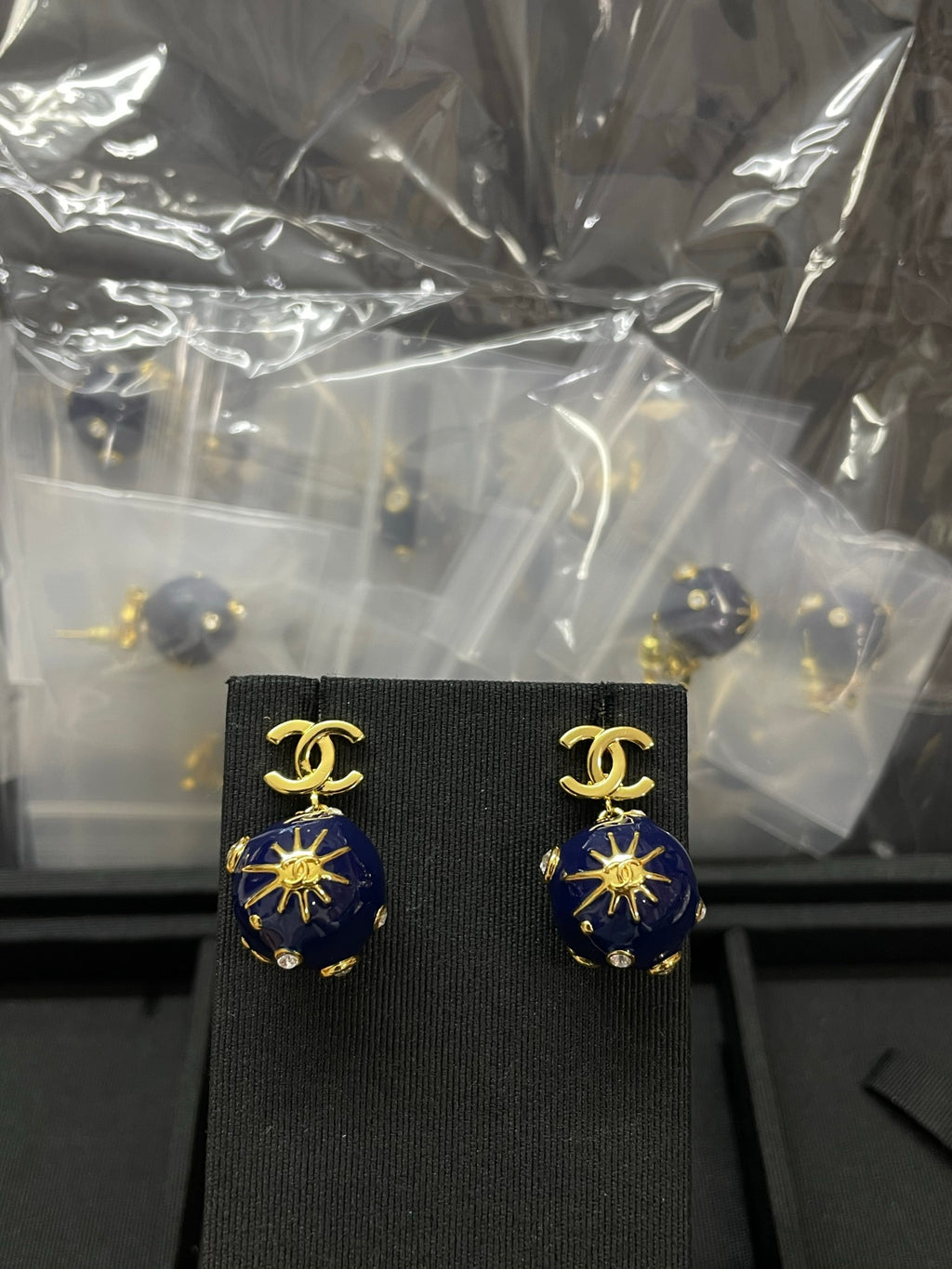 Cosmic earrings.