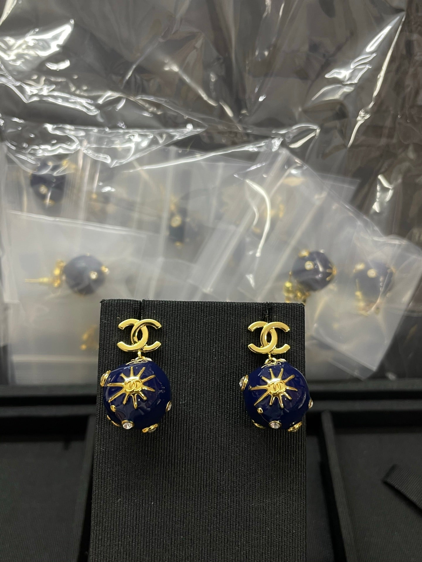 Cosmic earrings.