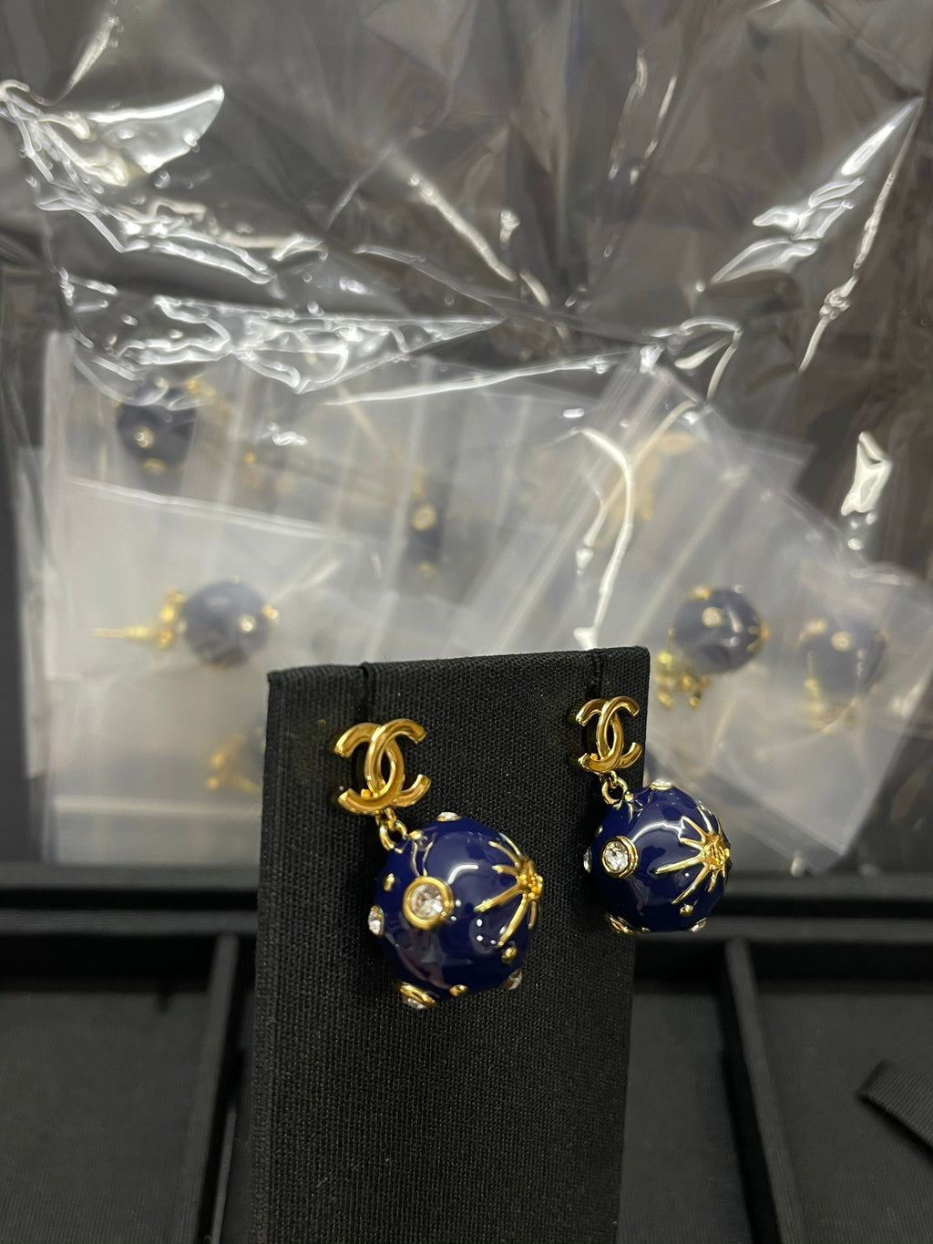 Cosmic earrings.