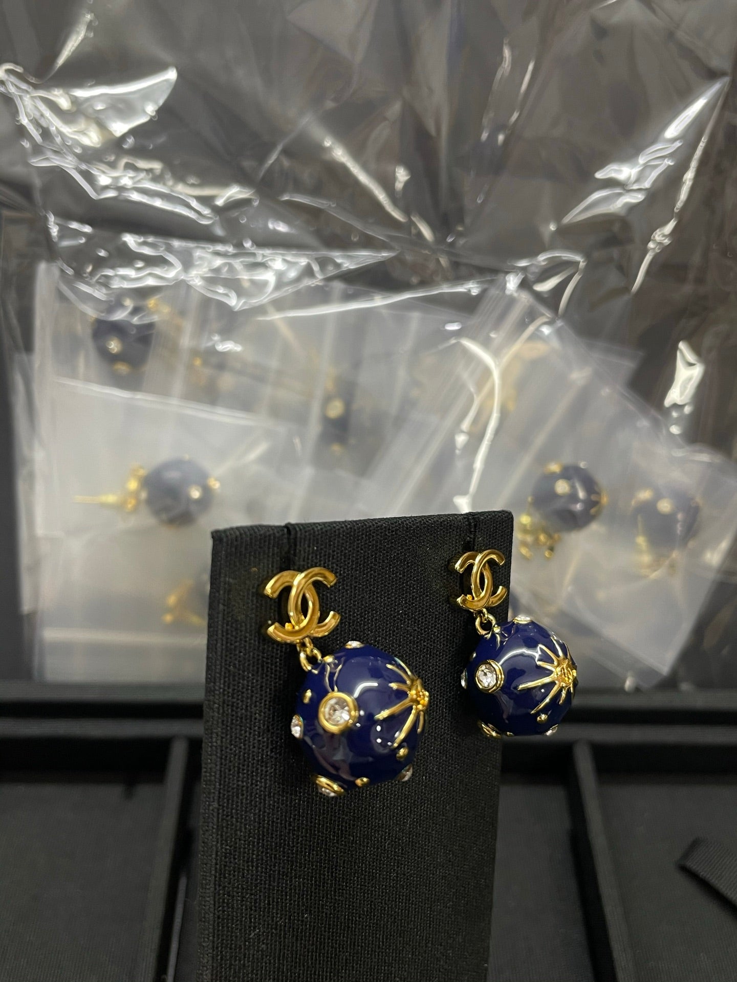 Cosmic earrings.
