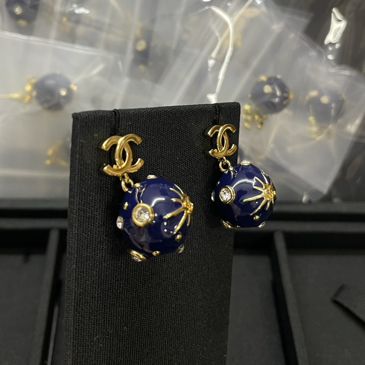 Cosmic earrings.